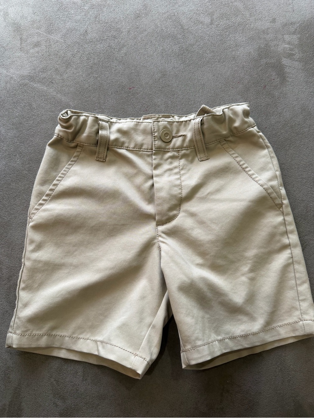 Cat& Jack Toddler Classic Elastic Waist Khaki School Uniform Shorts
